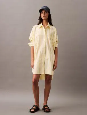 Stripe Relaxed Shirt Dress