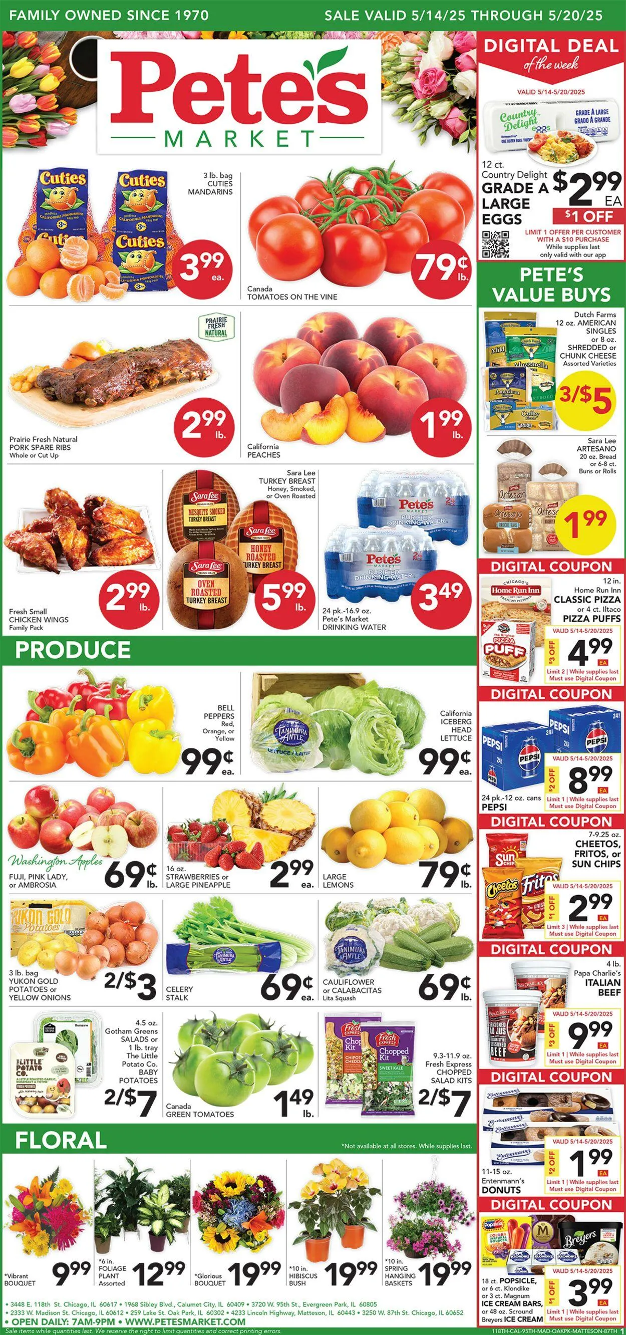 Weekly ad Pete's Fresh Market from May 7 to May 13 2025 - Page 1