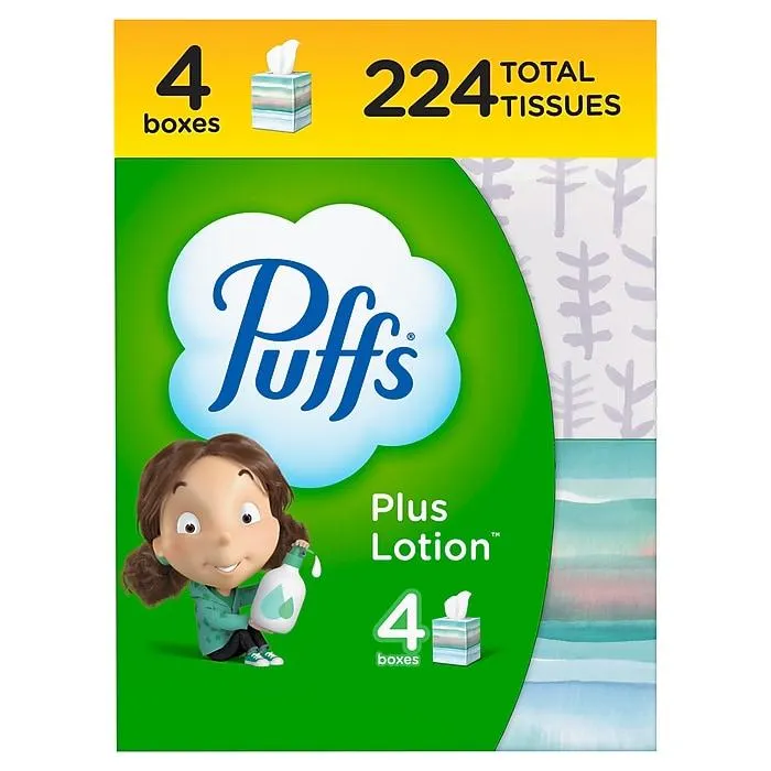 Puffs Plus Lotion Facial Tissue,