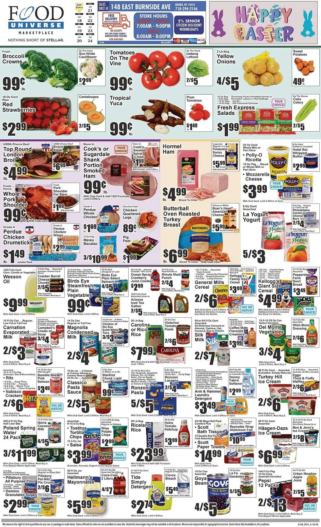 Weekly ad Food Universe Weekly Ad from April 18 to April 24 2025 - Page 1