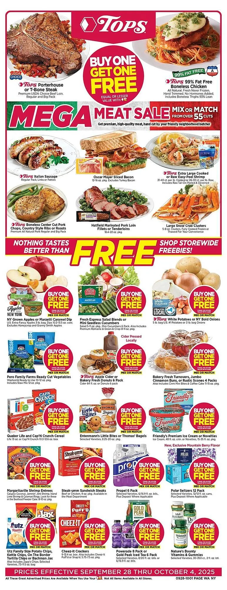 Weekly ad Tops weekly ad from September 28 to October 4 2025 - Page 1