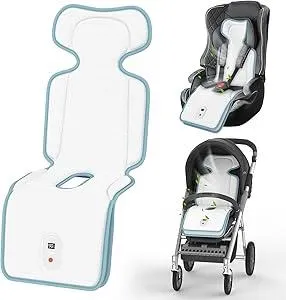 Baby Stroller Cooling Pad,Car Seat Cooler with 2 Built-in Blowers | Up to 10h Runtime & 10000mAh Battery | 3-Speed Adjustable Cooler Pad for Infants,Toddlers | Summer Outdoor Baby Essentials