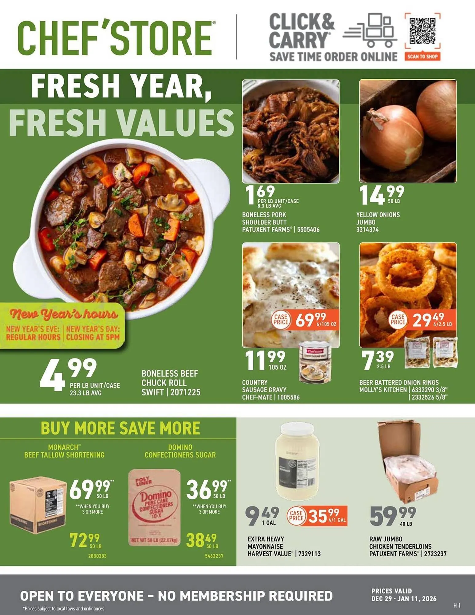 Weekly ad US Foods Chef's Store weekly ad from December 29 to January 11 2026 - Page 1