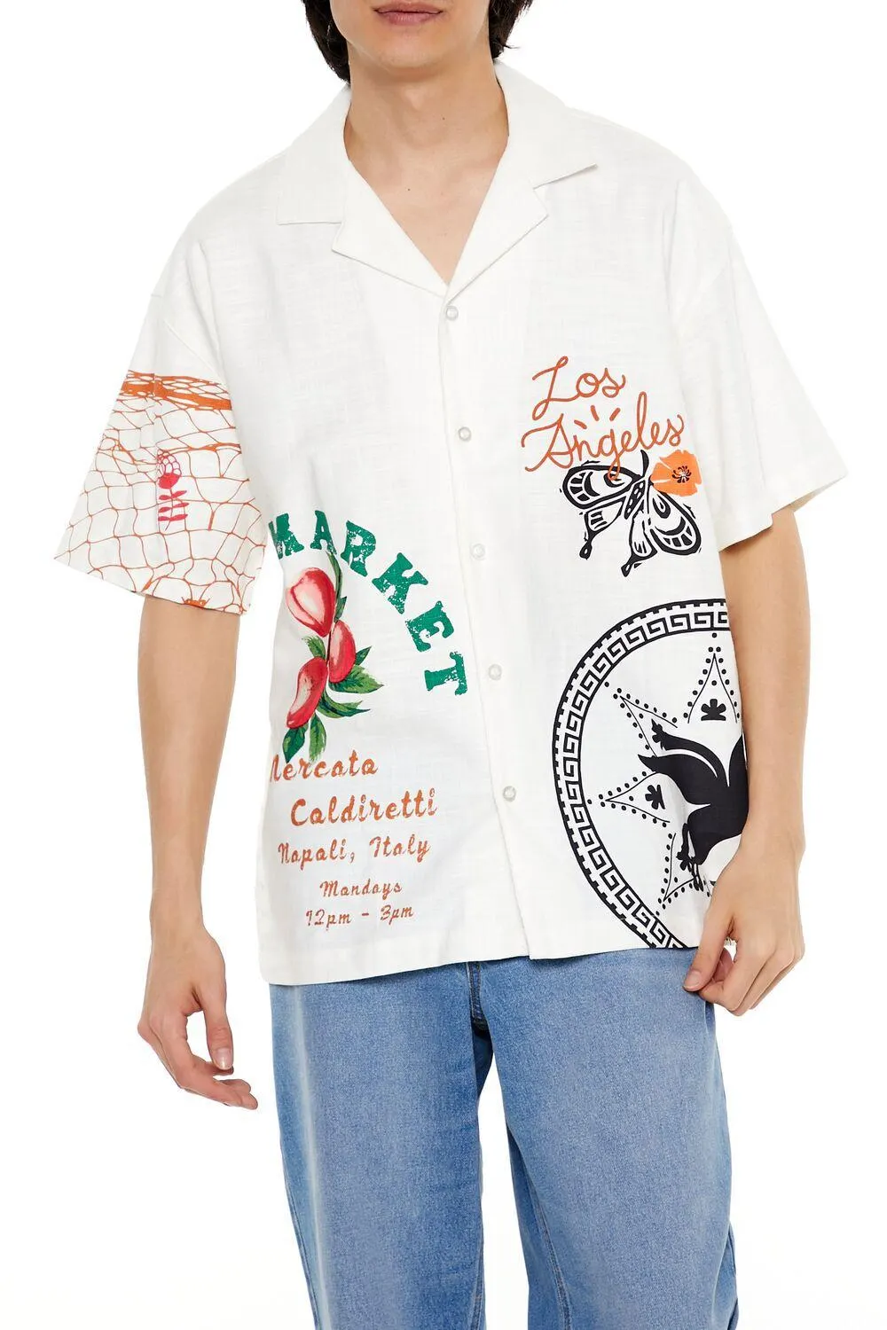 Market Motif Graphic Shirt