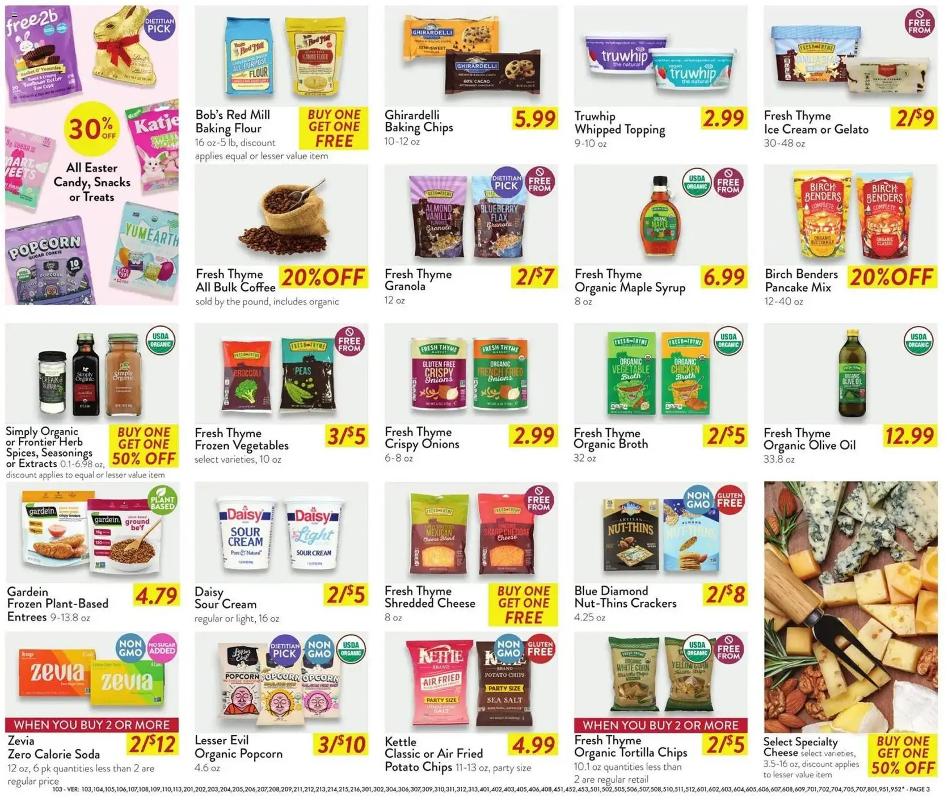 Weekly promotion Fresh Thyme weekly ad spanning from April 1 to April 8 2026 - Page 7 for Catalogue 365