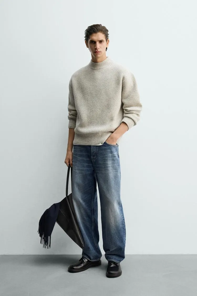 WOOL BLEND TEXTURED JUMPER