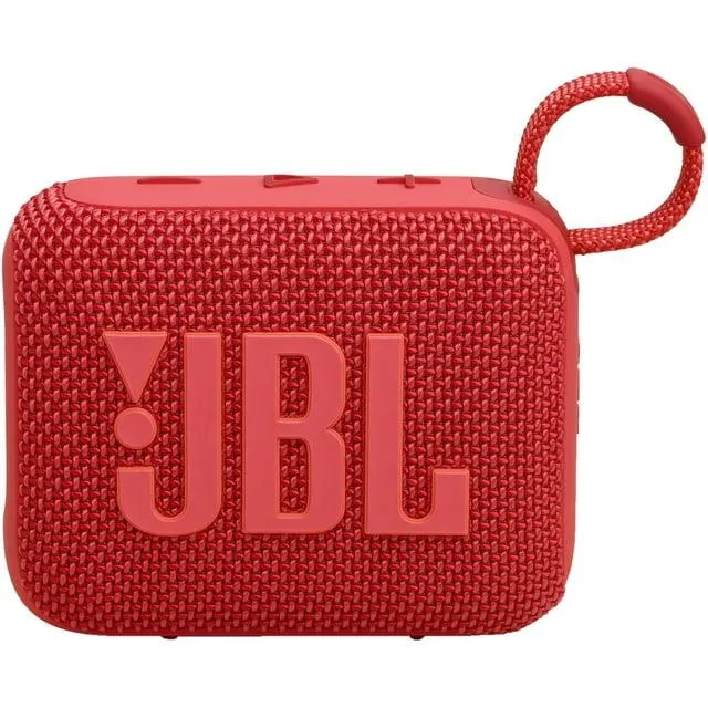 Restored JBL JBLGO4REDAM-Z Go 4 Portable Bluetooth Speaker, Red (Refurbished)