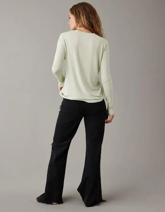 AE Soft & Sexy Long-Sleeve Pocket Tee