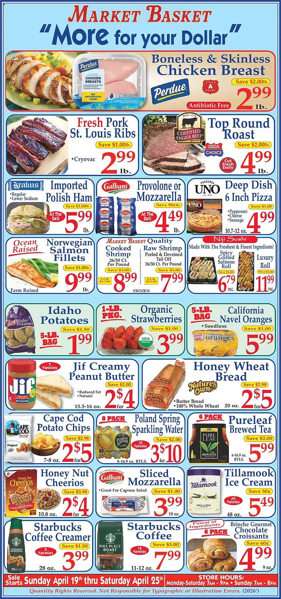 Weekly ad Market Basket weekly ad from April 19 to April 25 2026 - Page 1