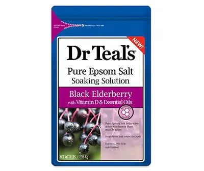 Black Elderberry Epsom Salt Soak, 3 Lbs.