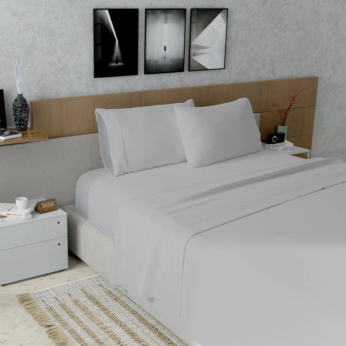 Kal 100% Cotton Sheet Set