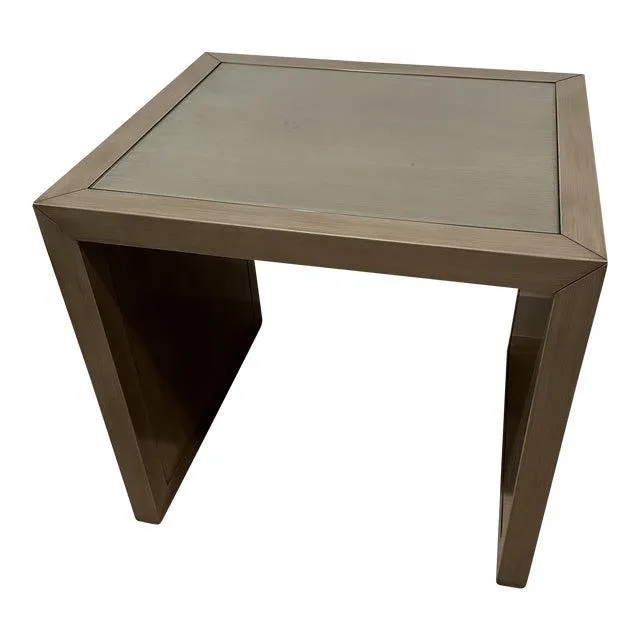 Kravet Parsons Glass Top End Table
