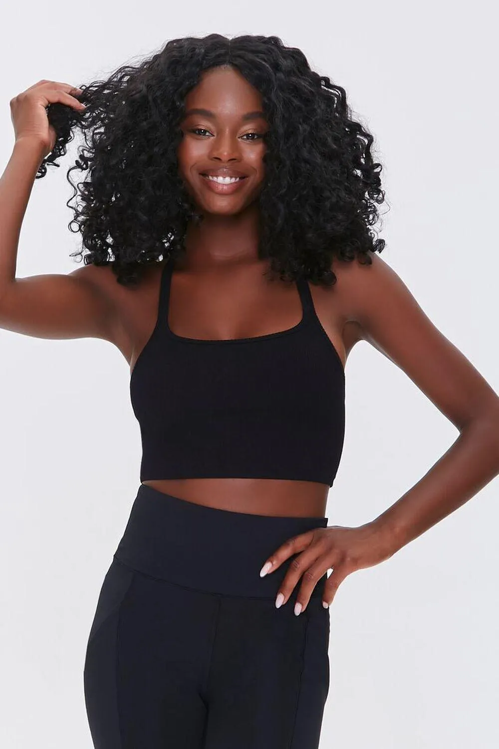 Seamless Caged-Back Sports Bra