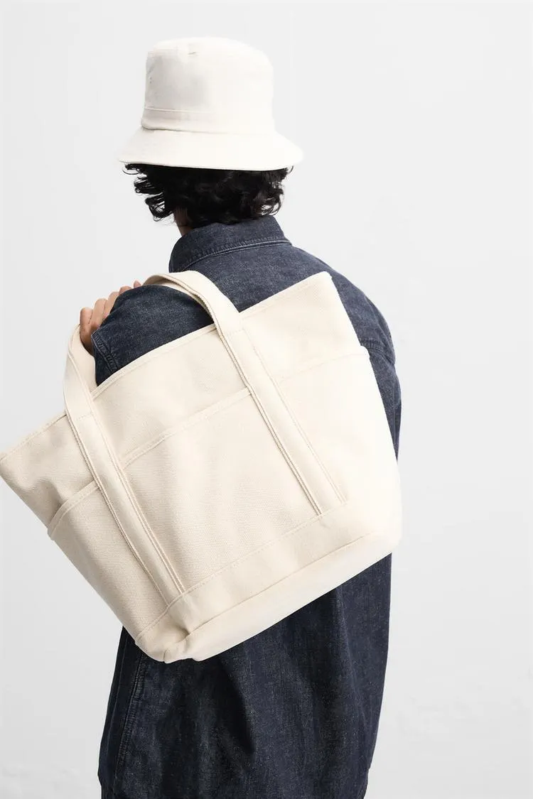 WOVEN SHOPPER BAG