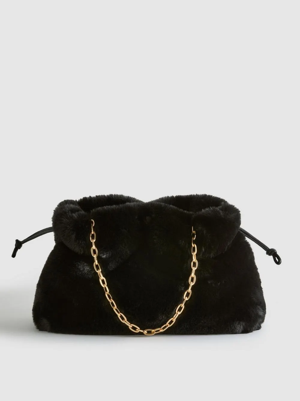 Paula Echevarría Faux Fur Pouch