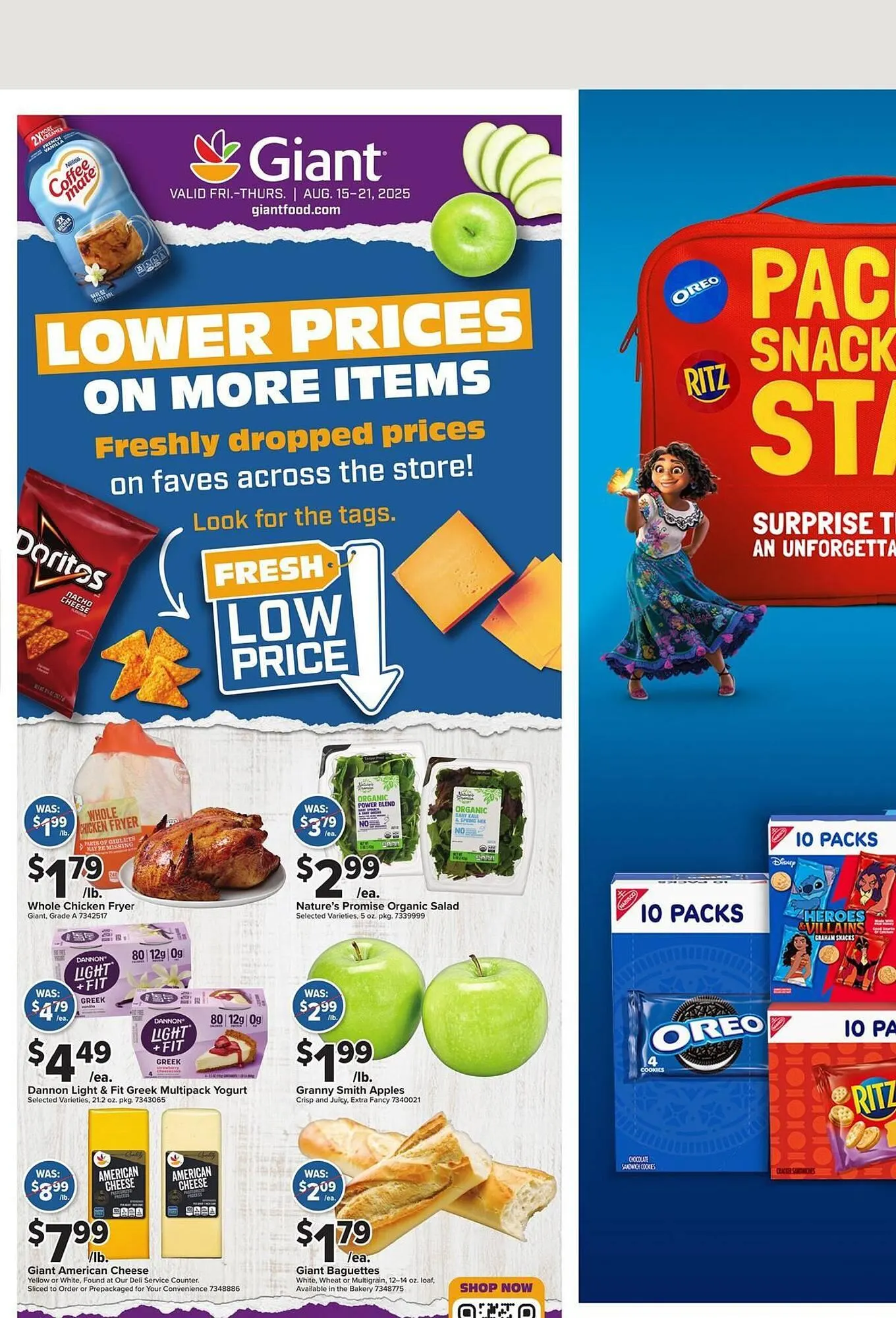 Weekly ad Giant Food Weekly Ad from August 15 to August 21 2025 - Page 1