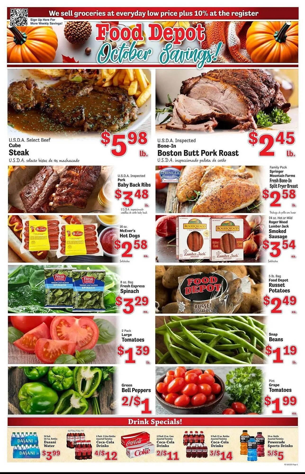 Weekly ad Food Depot weekly ad from October 13 to October 19 2025 - Page 1