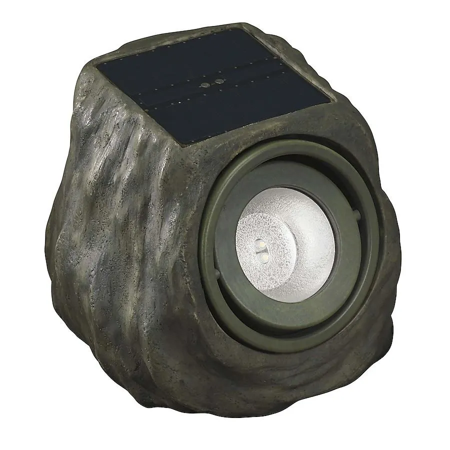 Harbor Breeze 30.0 -Lumens Grey Solar LED Flood light