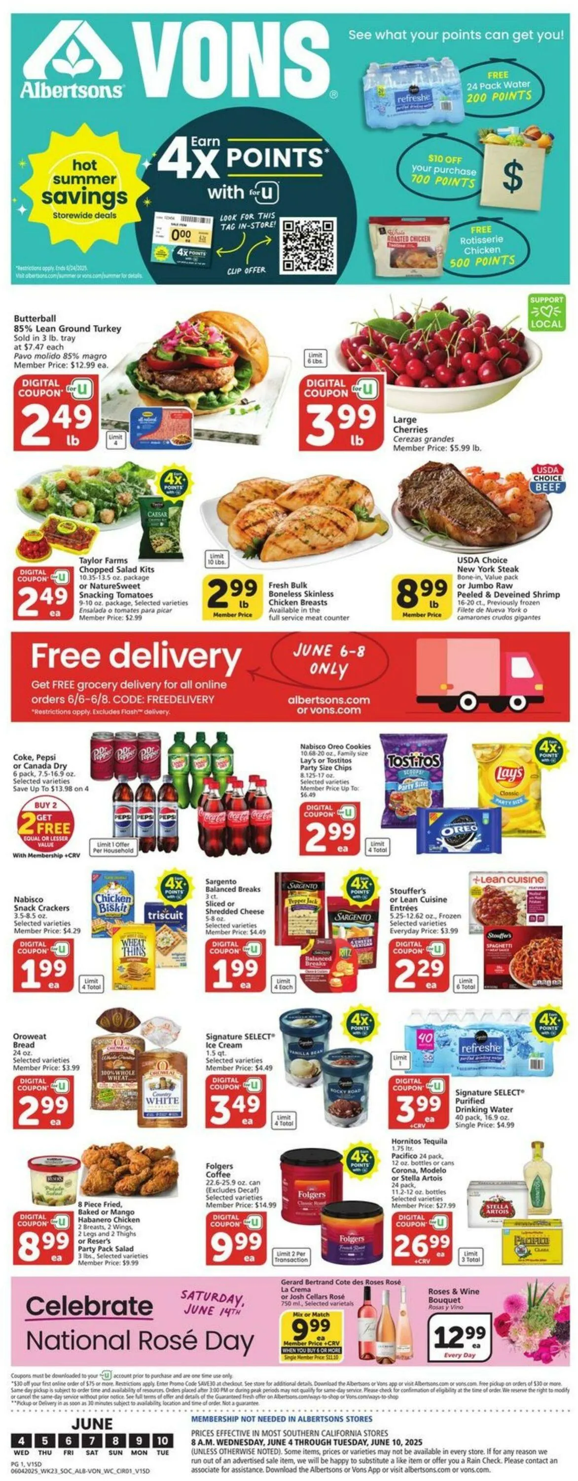 Weekly ad Vons Current weekly ad from June 4 to June 10 2025 - Page 1