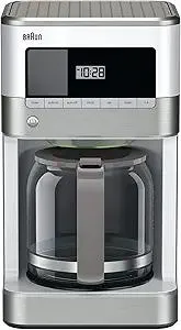 Braun KF6050WH BrewSense Drip Coffee Maker, White