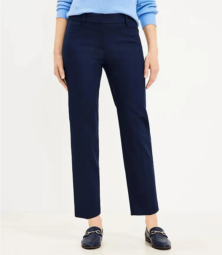 Curvy Riviera Slim Pants in Doubleweave