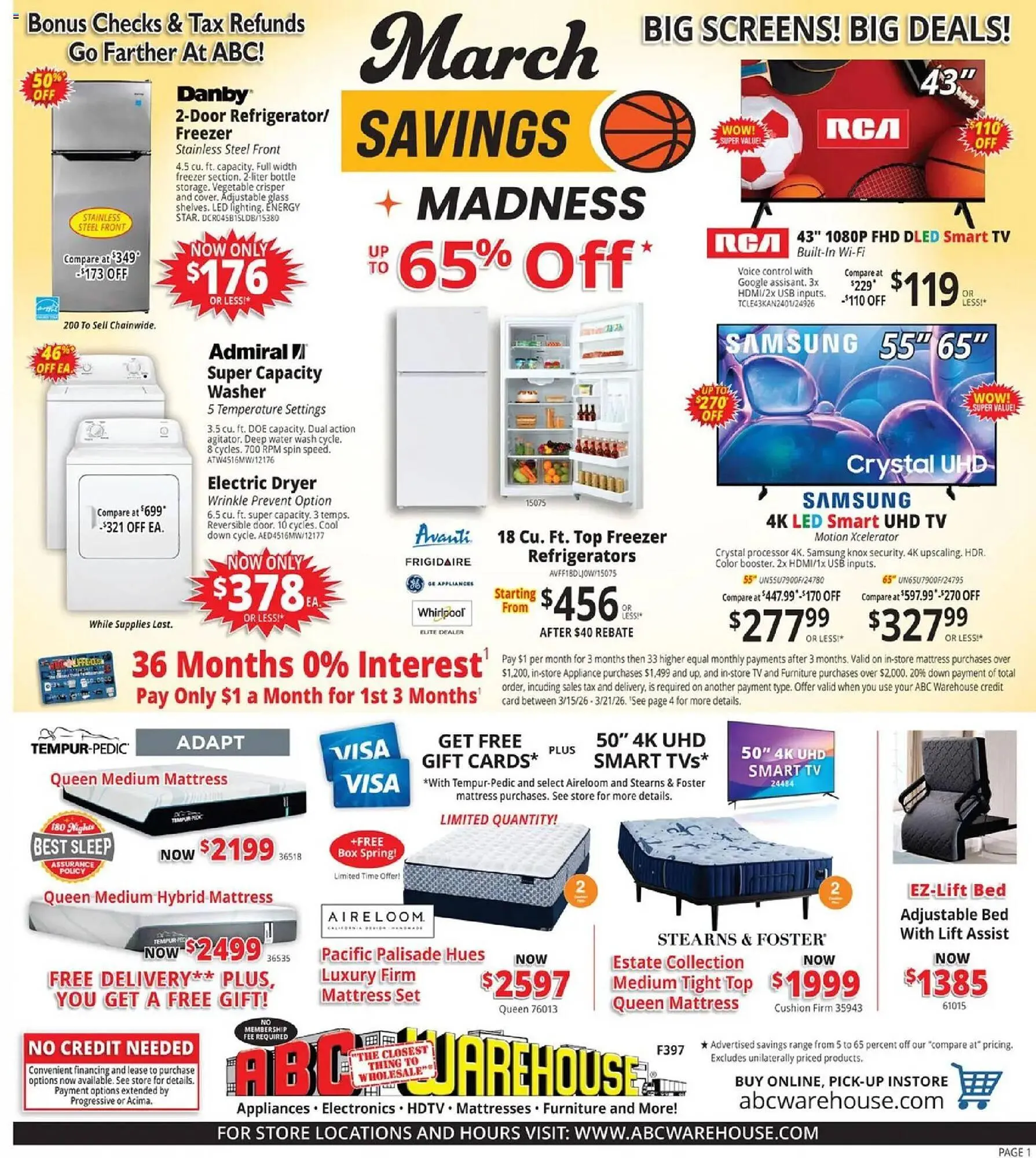 Weekly ad ABC Warehouse weekly ad from March 15 to March 21 2026 - Page 1