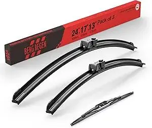 BERG REGEN 24"+17" Windshield Wiper Blades with 13" Rear Automotive Replacement Set for Chevrolet Chevy Equinox 2010-2014 2015 2016 2017, GMC Terrain 2010-2015 2016 2017–Genuine OEM Quality (Set of 3)
