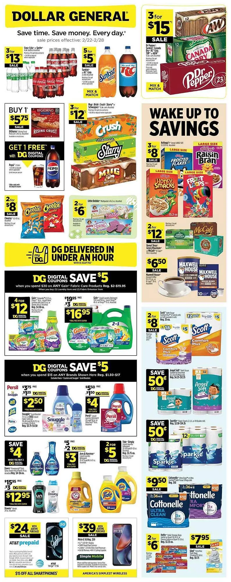 Weekly ad Dollar General weekly ad from February 22 to February 28 2026 - Page 1