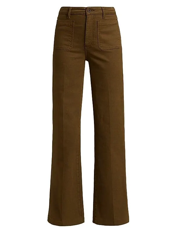 The Refined High-Rise Wide Flared Jeans