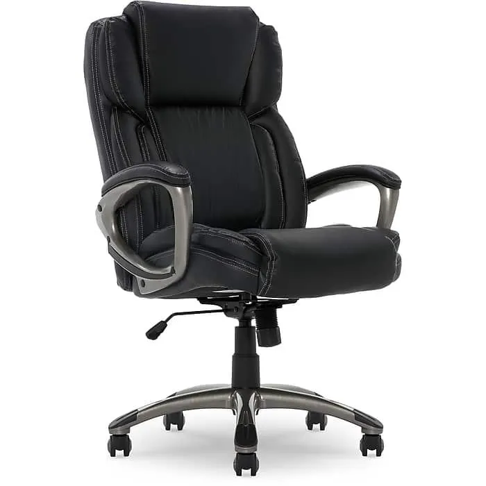 Serta Garret Ergonomic Bonded Leather Swivel Executive Office Chair,