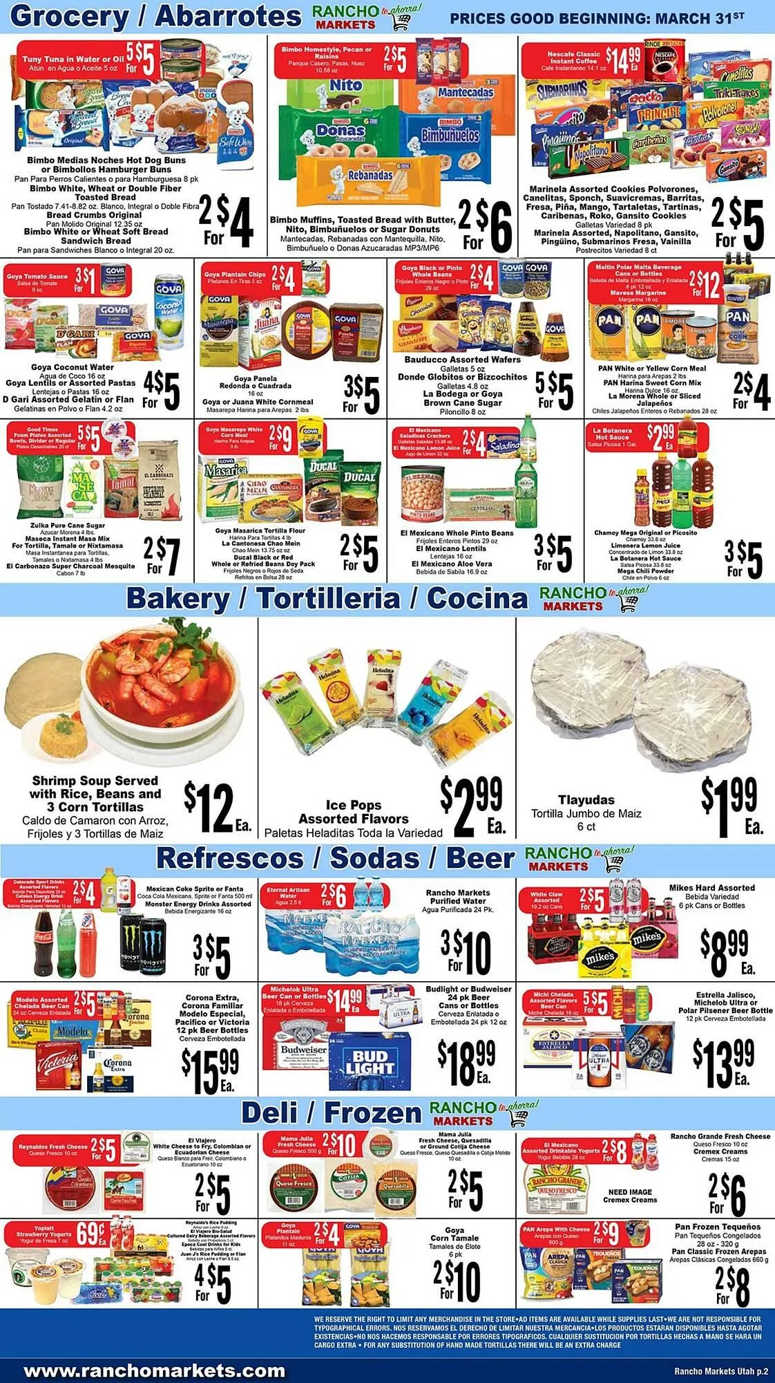 Weekly ad Rancho Markets weekly ad from March 31 to April 6 2026 - Page 2