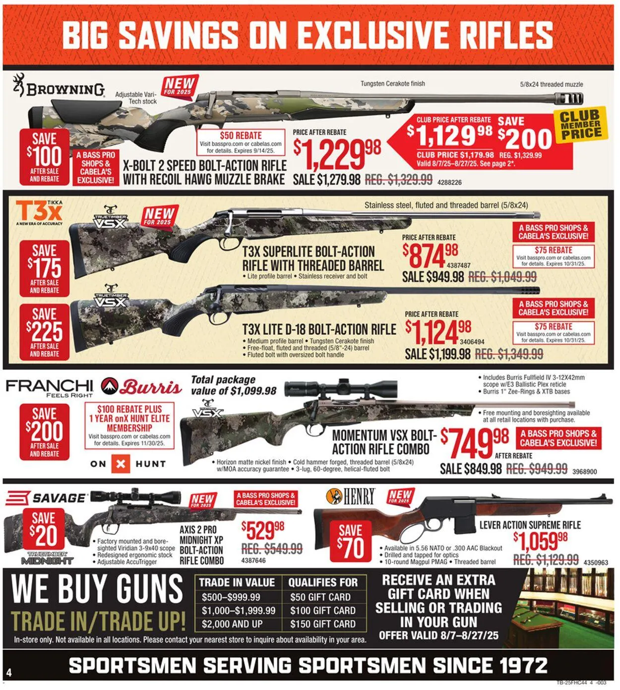Weekly ad Bass Pro Current weekly ad from August 7 to August 27 2025 - Page 4