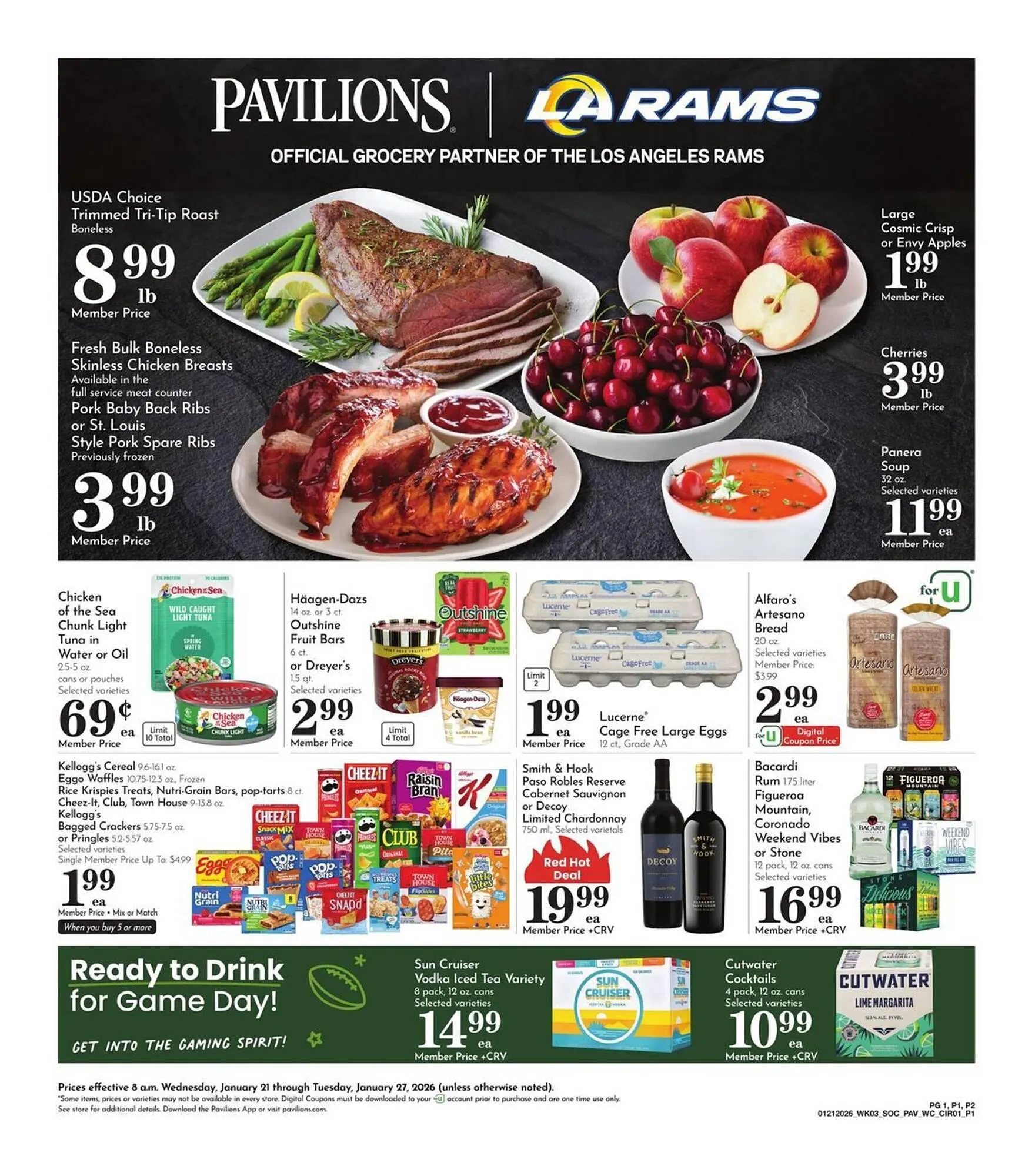 Weekly ad Pavilions weekly ad from January 21 to January 27 2026 - Page 1