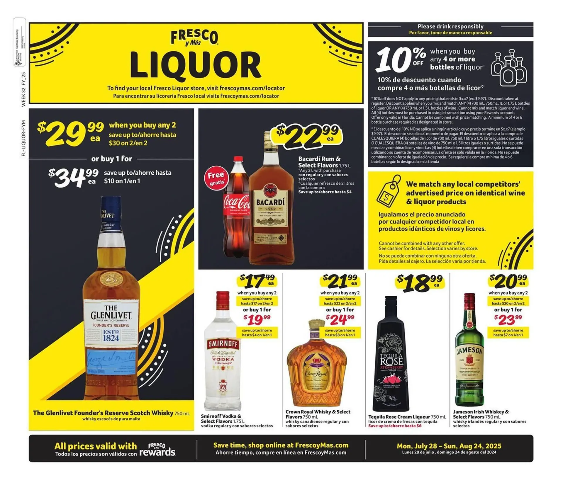 Weekly ad Fresco y Más Weekly Ad from July 28 to August 24 2025 - Page 1