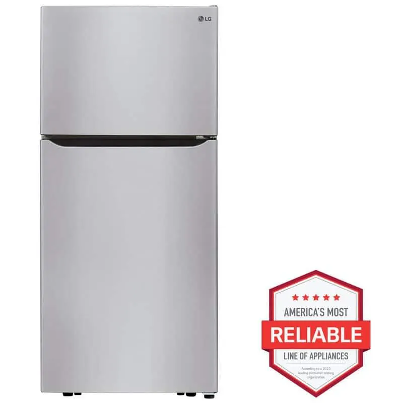 LG 30 in. 20.2 cu. ft. Top Freezer Refrigerator - Stainless Steel