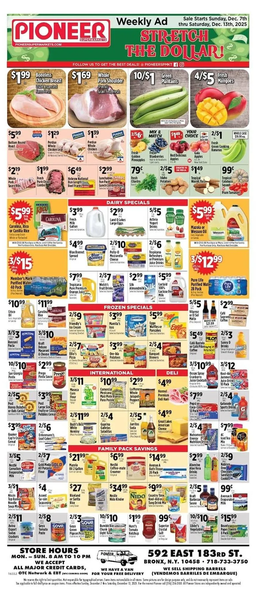 Weekly ad Pioneer Supermarkets weekly ad from December 7 to December 13 2025 - Page 1