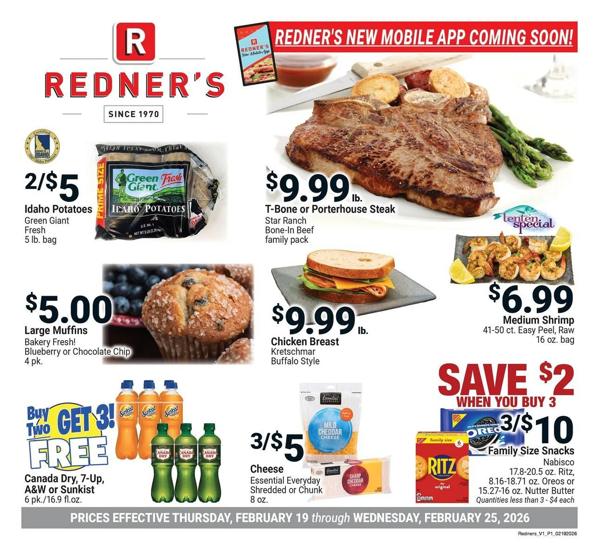 Weekly ad Redner's Warehouse weekly ad from February 19 to February 25 2026 - Page 1