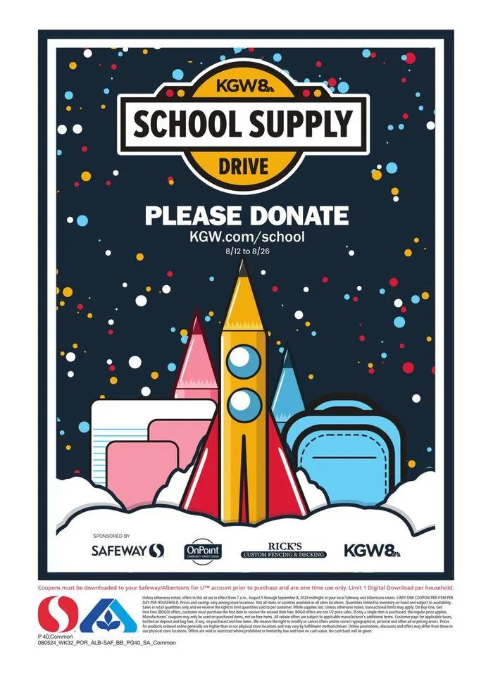 Weekly ad Albertsons - Portland - BBS from August 5 to September 8 2024 - Page 40