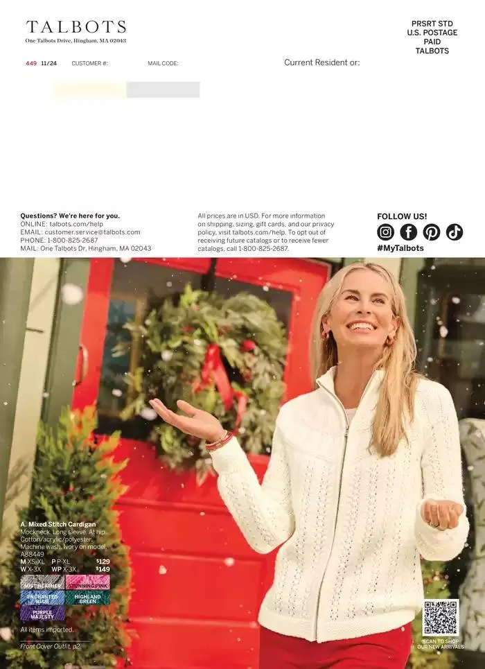 Weekly ad Talbots What’s in a WISH? from November 16 to November 30 2024 - Page 45