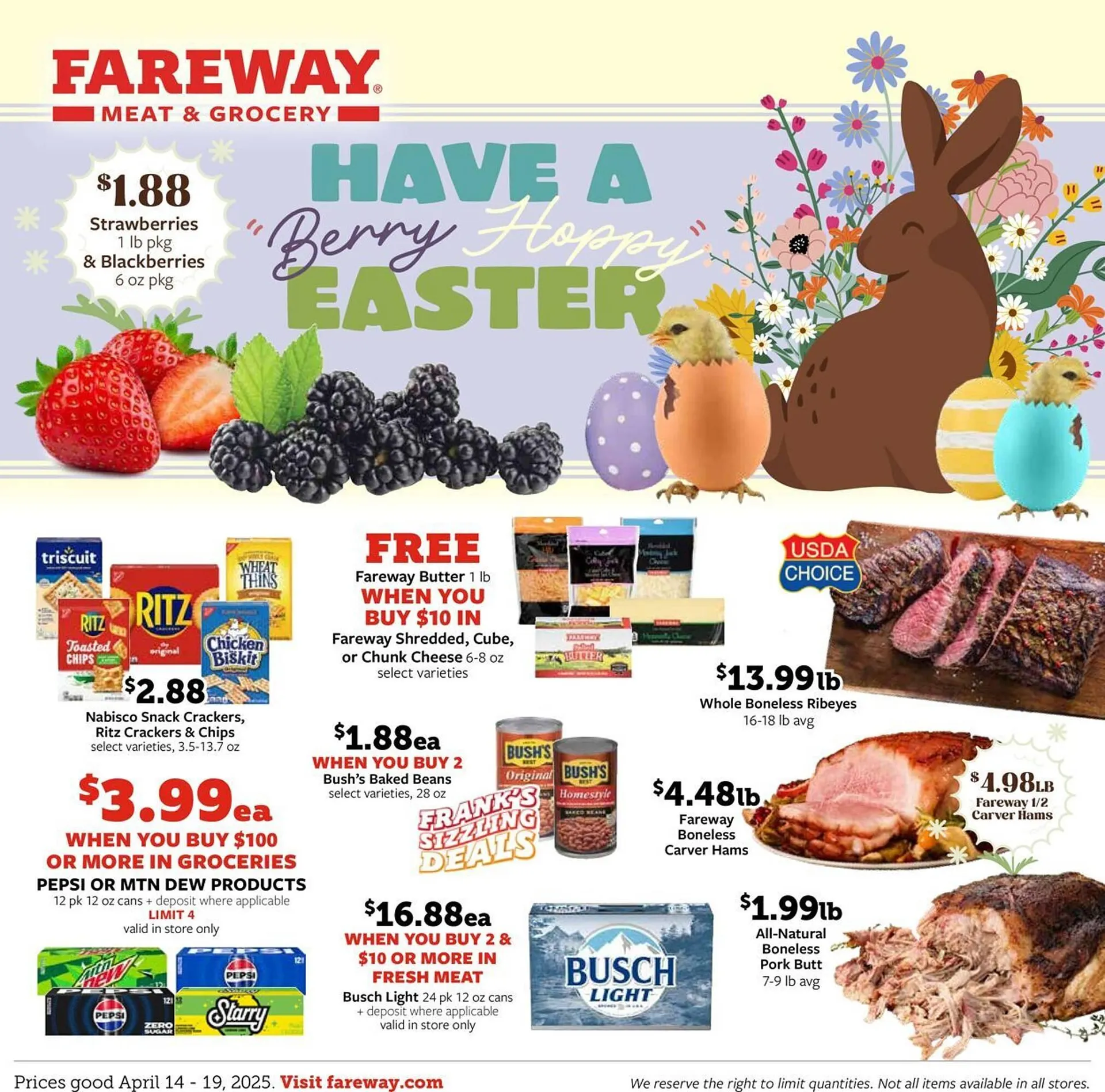 Weekly ad Fareway Weekly Ad from April 13 to April 19 2025 - Page 1