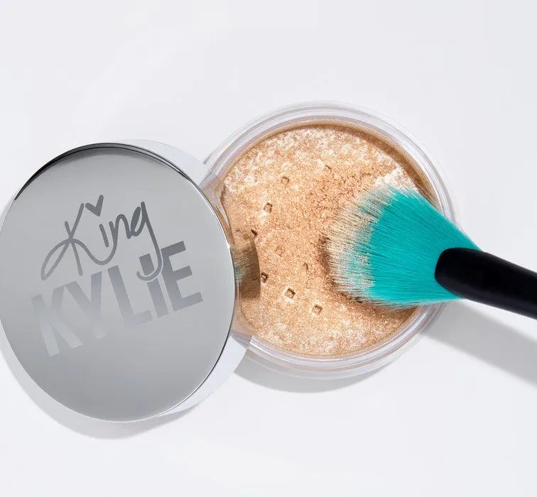 King Kylie Loose Powder Highlighter + Brush Duo
