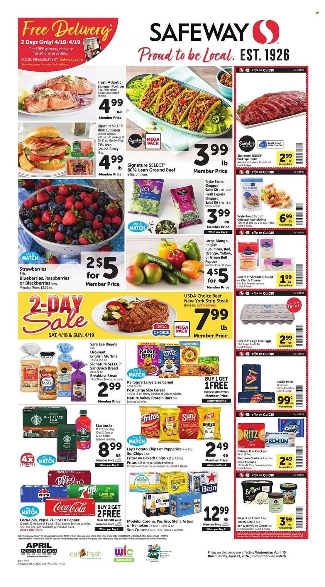 Weekly ad Safeway weekly ad from April 15 to April 21 2026 - Page 1