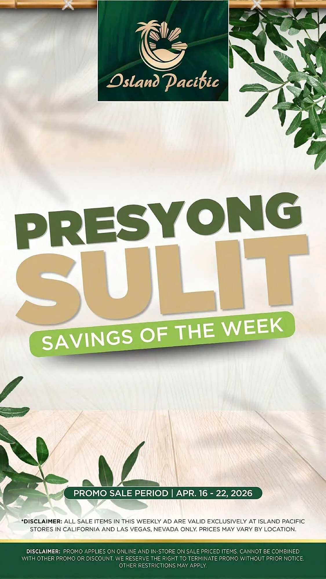 Weekly ad Island Pacific Market weekly ad from April 16 to April 22 2026 - Page 1