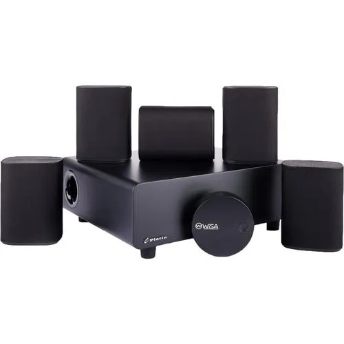 Platin Milan 5.1 7-Piece Speaker System w/ SoundSend Audio Transmitter Open Box