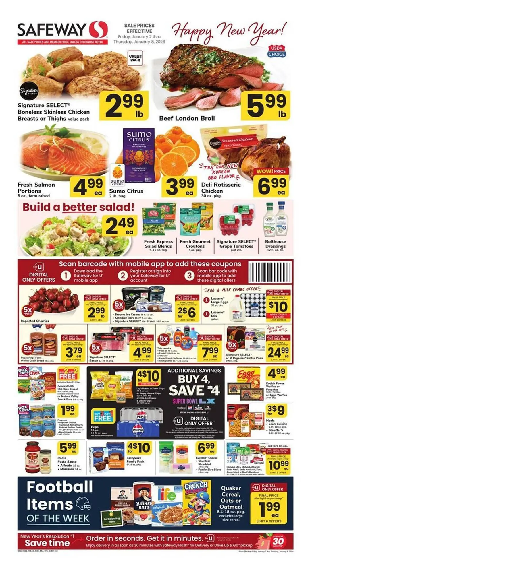 Weekly ad Safeway weekly ad from January 2 to January 8 2026 - Page 1
