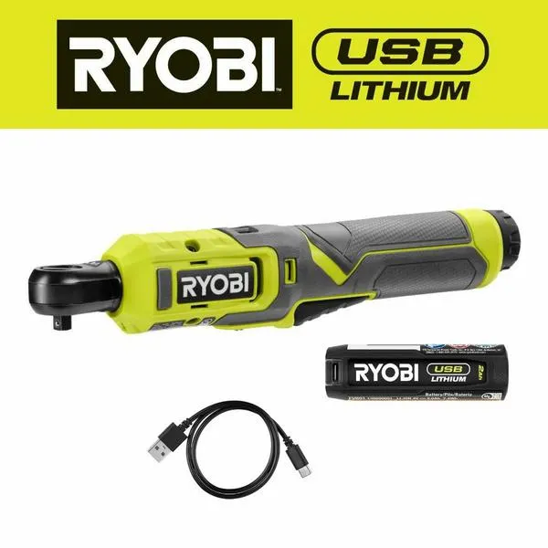 USB LITHIUM 1/4" RATCHET KIT