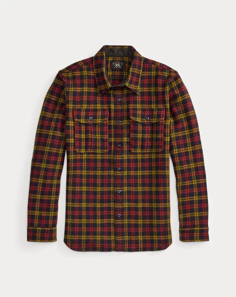 Checked Wool Twill Workshirt