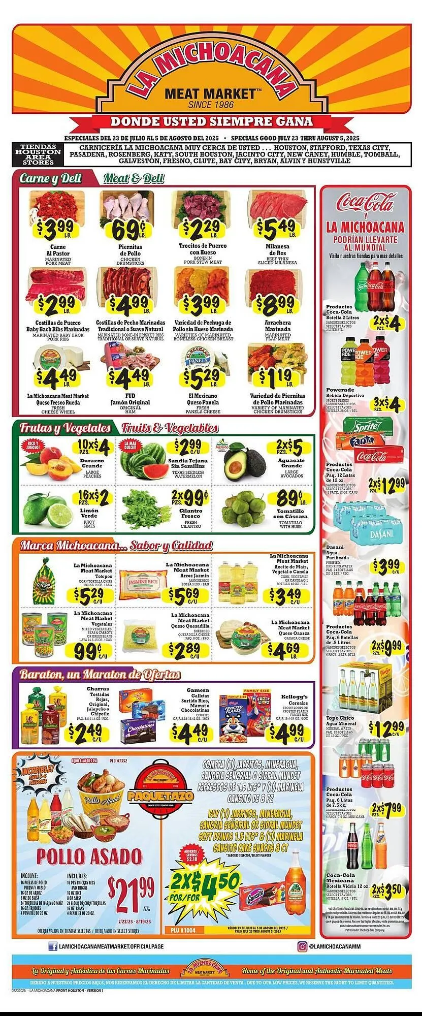 La Michoacana Weekly Ad - 1