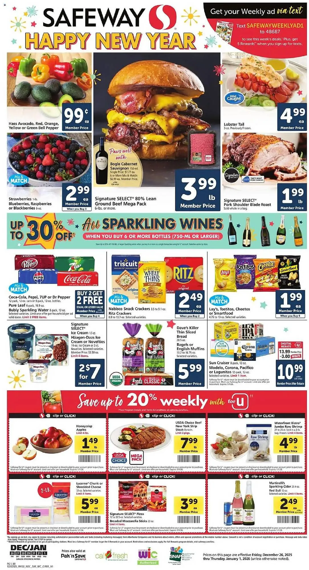 Weekly ad Safeway weekly ad from December 26 to January 1 2026 - Page 1