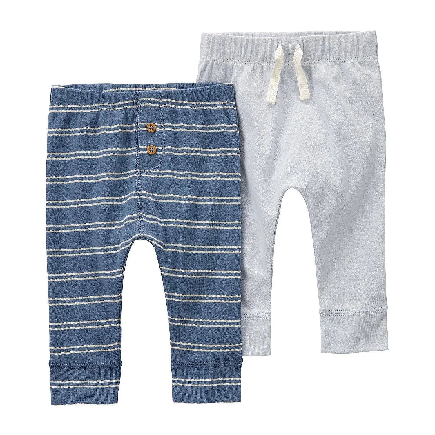 Carter's Baby Boys 2-pc. Cuffed Pull-On Pants-Blue Stripe